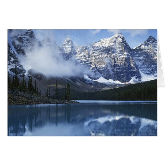 Cartão Canadá, Alberta, Parque Nacional Banff, Lago (Frente Horizontal)