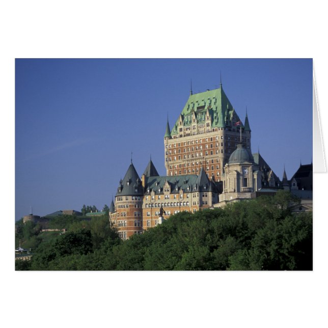 Cartão Canadá, Cidade de Quebec. Chateau Frontenac. (Frente Horizontal)