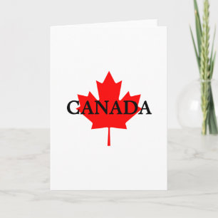 Cartão Canadá em Branco