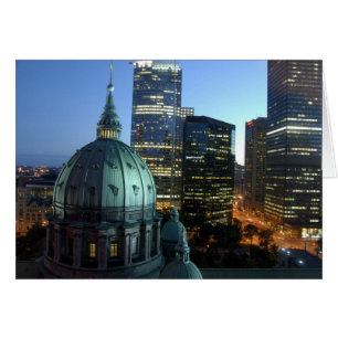 Cartão Canadá, Quebec, Montreal. Centro de Montreal,