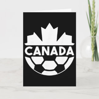 Cartão Canada Soccer Team Sports Flag Mapple Leaf Men Wom