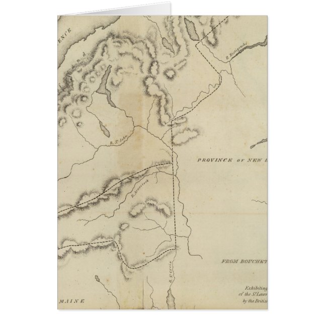 Cartão Canadá superior e inferior (Frente)