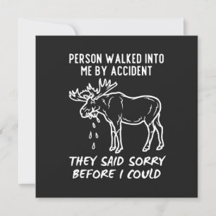 Cartão Canadense Desculpe Moose