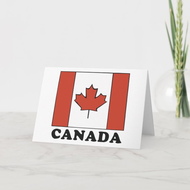 Cartão Canadian Flag (Frente)
