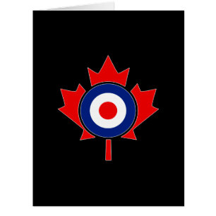 Cartão Canadiano Maple Leaf Roundel Mod CANADA