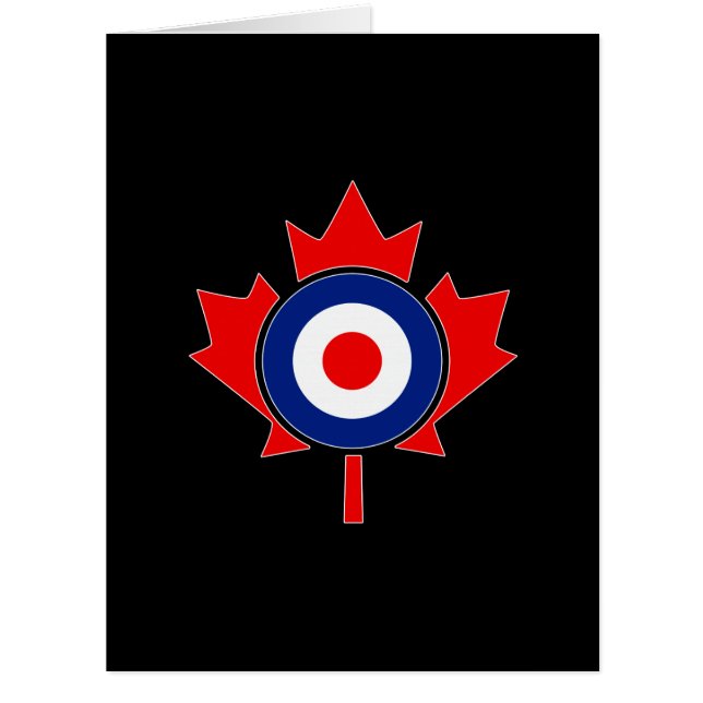 Cartão Canadiano Maple Leaf Roundel Mod CANADA (Frente)