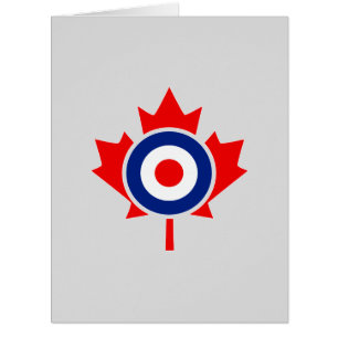 Cartão Canadiano Maple Leaf Roundel Mod CANADA