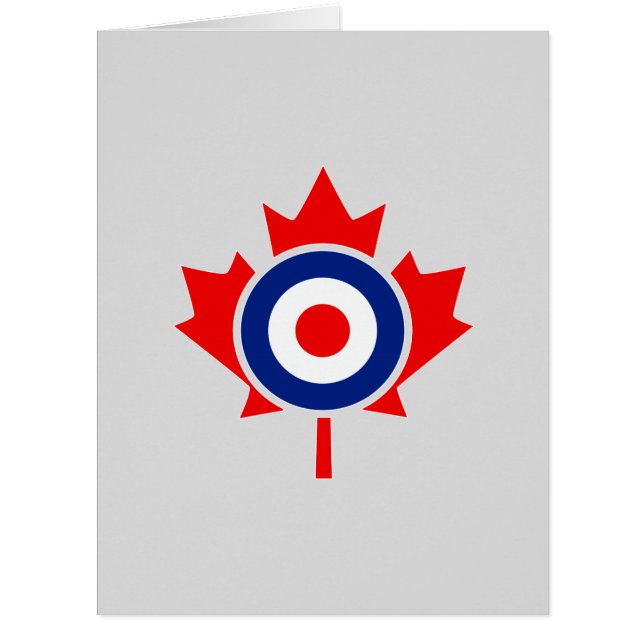 Cartão Canadiano Maple Leaf Roundel Mod CANADA (Frente)