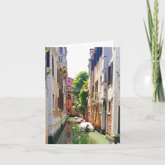 Cartão Canal de Veneza, romântico Itália