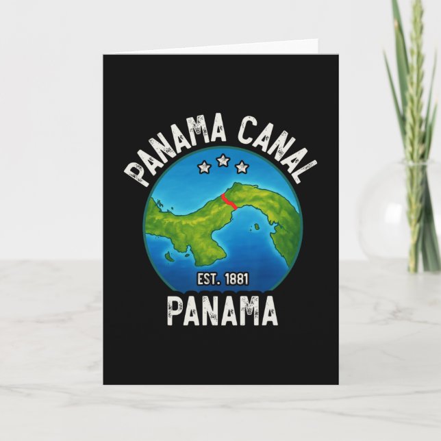 Cartão Canal do Panamá Est.1881  (Frente)