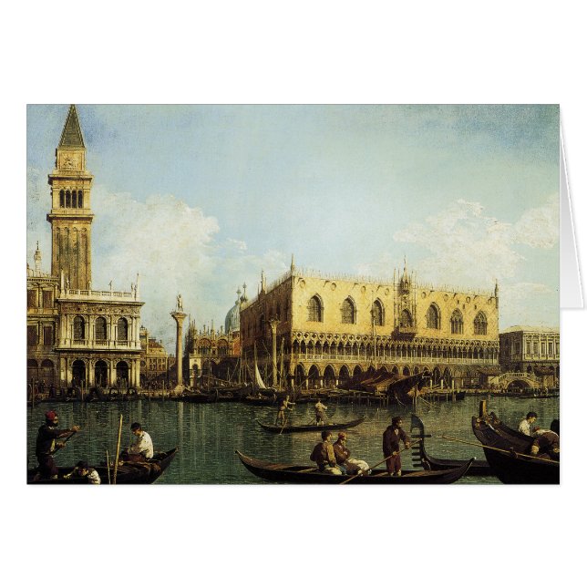 Cartão Canaletto o cais (Frente Horizontal)