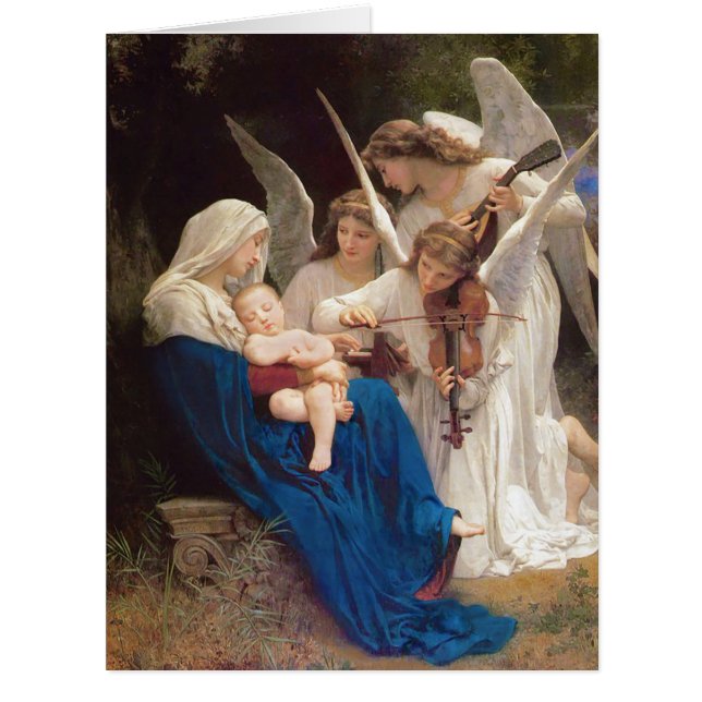 Cartão Canção do Natal dos Anjos (Frente)