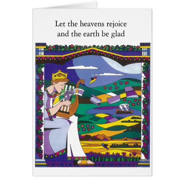 Cartão Canção do rei David (Frente)