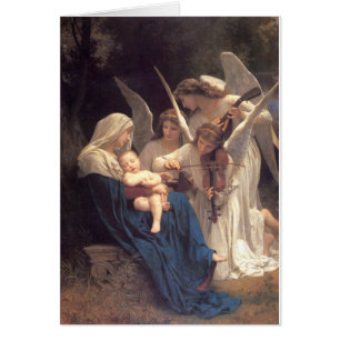 Cartão Canção dos anjos - William-Adolphe Bouguereau
