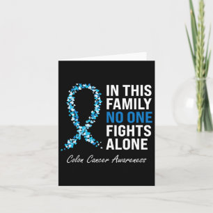 Cartão Cancer Colorectal Cancer Azul