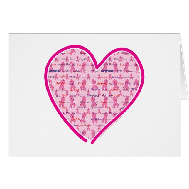 Cartão Cancer-coração (Frente Horizontal)