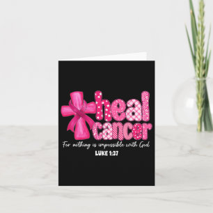 Cartão Cancer da Heal Christian Acredite em Deus Cancer d