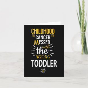Cartão Cancer da infância mexido com a maldita guerra Tod