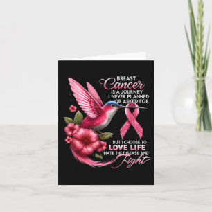 Cartão Cancer Da Mama De Cancer É Uma Viagem Que Nunca Pa