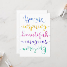 Cartão Cancer Da Mama - Lembre-Se De Quem Você É