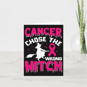 Cartão Cancer Da Mama Mensado Com O Chapéu Errado Da Brux