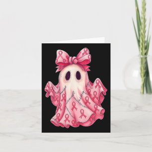 Cartão Cancer de coquete de coquete Arco de mama Ghost Ha