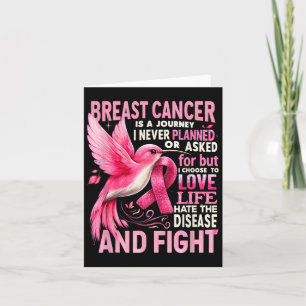 Cartão Cancer De Mama É Uma Viagem Que Nunca Planejei De 