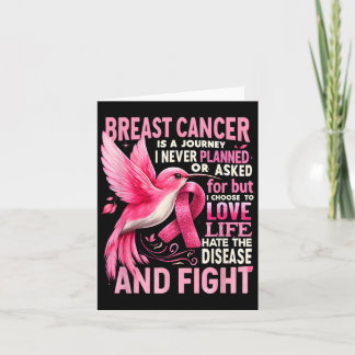 Cartão Cancer De Mama É Uma Viagem Que Nunca Planejei De