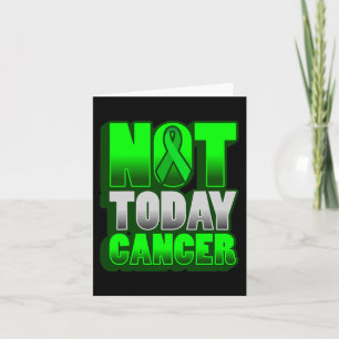 Cartão Cancer: Dia Mundial do Cancer NÃO HOJE CANCER