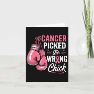 Cartão Cancer Escolhido O Cancer Da Mama Do Pintinho Erra