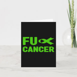 Cartão Câncer - Fck Conscientização do Câncer do Ducto Bi