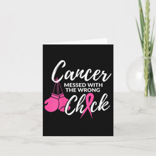 Cartão Cancer Mensado Com A Luta Errada De Consciência Do