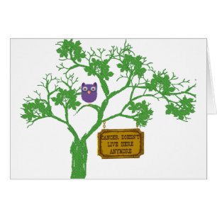 Cartão Cancer não mora aqui, coruja