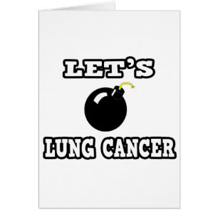 Cartão Cancer pulmonar vamos Bomb