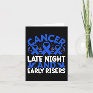 Cartão Cancer tarde da noite e primeiros risers - Cancer