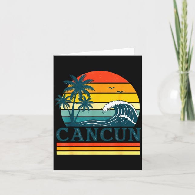 Cartão Cancun Holiday Christmas Trip Vacation Matching  (Frente)