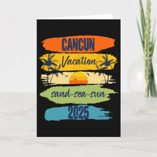 Cartão Cancun México 2025 Férias de Verão Família Combina