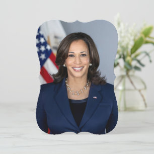 Cartão Candidato Kamala Harris EUA 2024