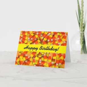 Cartão Candy Corn - Birthday "blank"