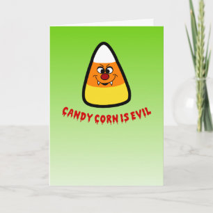 Cartão Candy Corn é Mau