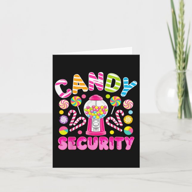 Cartão Candy Creche Candy Land Kids Funny Candy Sec (Frente)
