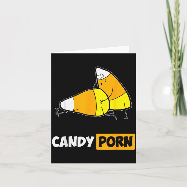 Cartão Candy Funny Halloween Men Gift  (Frente)