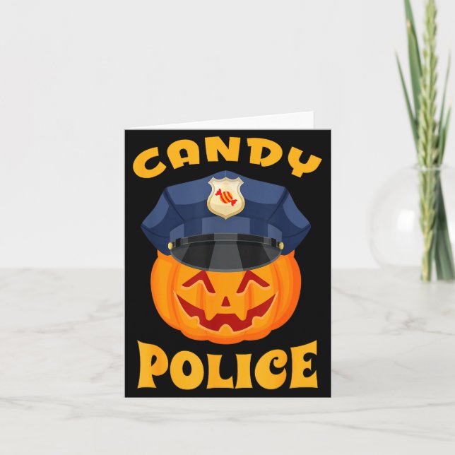 Cartão Candy Lice Halloween Party Trick Or Treat Security (Frente)