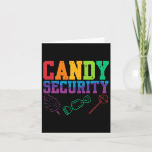 Cartão Candy Security Candyland Halloween Costume Kids Te