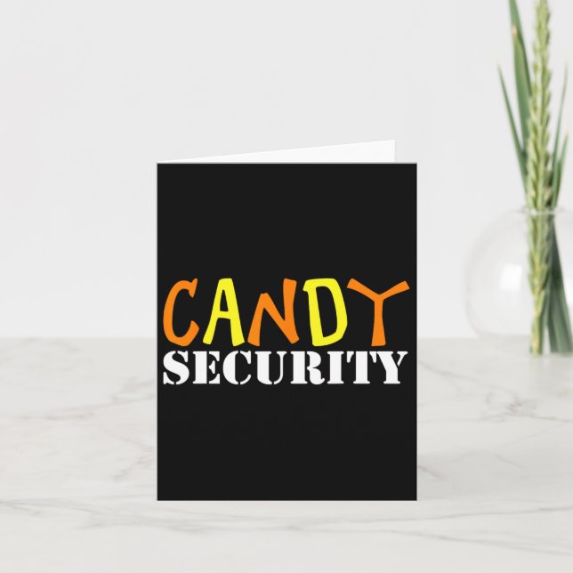 Cartão Candy Security Easy Halloween Costume Para Adu Pre (Frente)