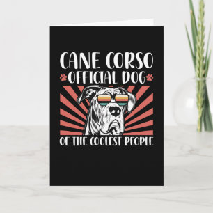 Cartão Cane Corso Cão Da Mais Fria Cane Corsos