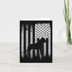 Cartão Cane Corso Dog Usa American Flag 4 De Julho Patri