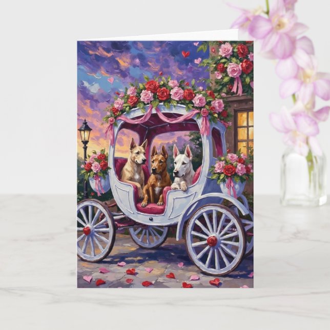 Cartão cane corso Dog Valentine's Day (Orquídea)