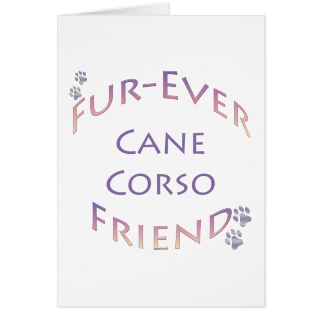Cartão Cane Corso Fuore (Frente)