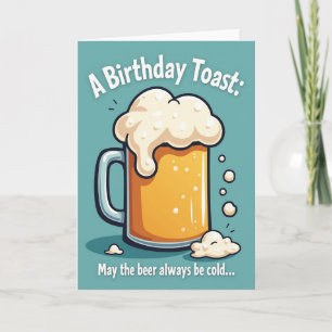 Cartão Caneca de Brinde de Aniversário Carta